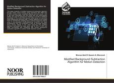 Buchcover von Modified Background Subtraction Algorithm for Motion Detection