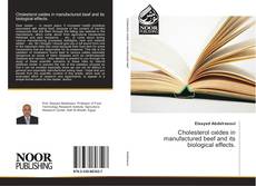 Portada del libro de Cholesterol oxides in manufactured beef and its biological effects.