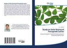 Bookcover of Study on Solar Drying of Fenugreek Leaves