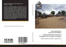 Buchcover von Impact Of Public Services Programs On Poverty In Sudan