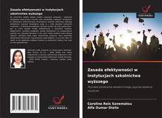 Copertina di Zasada efektywności w instytucjach szkolnictwa wyższego