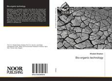 Buchcover von Bio-organic technology
