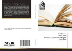 Impact Assessment in Higher Education kitap kapağı