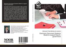 Capa do livro de Electronic Document Systems Model to support Iraqi E-government 
