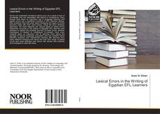 Capa do livro de Lexical Errors in the Writing of Egyptian EFL Learners 