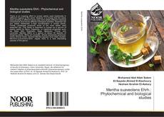 Bookcover of Mentha suaveolens Ehrh.: Phytochemical and biological studies