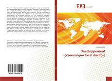Bookcover of Développement économique local durable