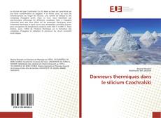Buchcover von Donneurs thermiques dans le silicium Czochralski