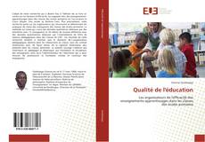 Buchcover von Qualité de l'éducation
