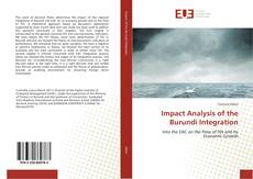 Capa do livro de Impact Analysis of the Burundi Integration 