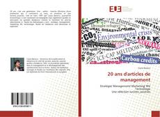 Bookcover of 20 ans d'articles de management