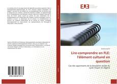 Bookcover of Lire-comprendre en FLE: l'élément culturel en question