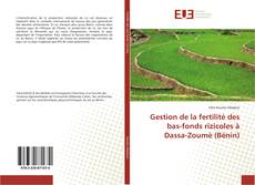 Gestion de la fertilité des bas-fonds rizicoles à Dassa-Zoumè (Bénin)的封面