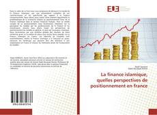 Buchcover von La finance islamique, quelles perspectives de positionnement en france