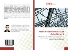 Buchcover von Phénomènes de contact et de frottement