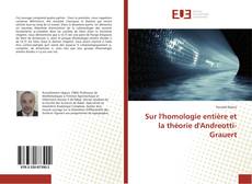 Обложка Sur l'homologie entière et la théorie d'Andreotti-Grauert