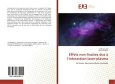 Buchcover von Effets non linaires dus à l'interaction laser-plasma