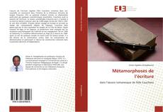 Buchcover von Métamorphoses de l’écriture