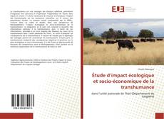 Обложка Étude d’impact écologique et socio-économique de la transhumance