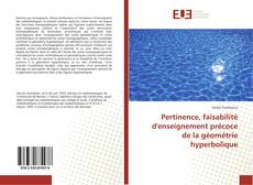 Buchcover von Pertinence, faisabilité d'enseignement précoce de la géométrie hyperbolique