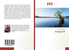 Bookcover of Analyse III