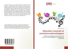 Portada del libro de Education musicale et conscience phonologique