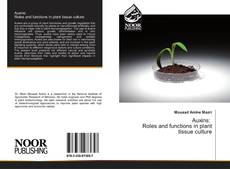 Portada del libro de Auxins: Roles and functions in plant tissue culture