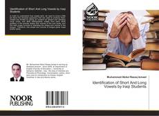 Capa do livro de Identification of Short And Long Vowels by Iraqi Students 