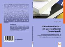 Buchcover von Konsumentenschutz im österreichischen Gewerberecht