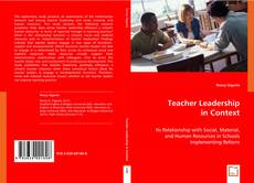 Buchcover von Teacher Leadership in Context