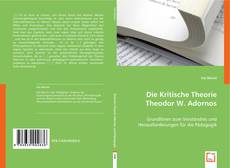 Die Kritische Theorie Theodor W. Adornos的封面