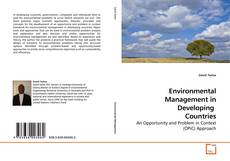 Couverture de Environmental Management in Developing  Countries