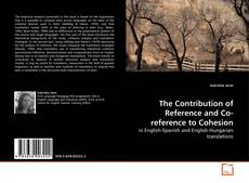 Portada del libro de The Contribution of Reference and Co-reference to Cohesion