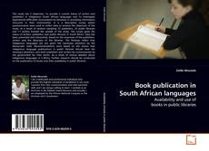 Book publication in South African languages的封面