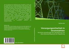 Bookcover of Versorgungssicherheit in Strommärkten