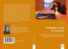 Buchcover von "Everyday I have no Control"