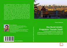 Buchcover von Das Bund-Länder-Programm "Soziale Stadt"