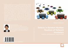 Buchcover von Defects in Random Number Routines of Network Simulators