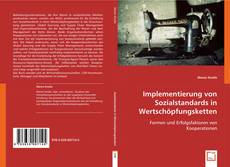 Buchcover von Implementierung von Sozialstandards in Wertschöpfungsketten