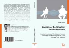 Liability of Certification Service Providers kitap kapağı