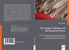 Buchcover von Der Prager Frühling und die deutsche Presse