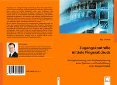 Buchcover von Zugangskontrolle mittels Fingerabdruck