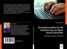 Buchcover von Geschäftsmodelle für die Realisierung von Open Access-Journalen