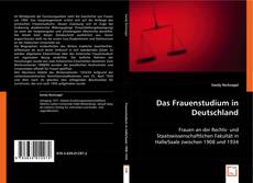 Das Frauenstudium in Deutschland kitap kapağı