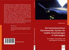 Buchcover von Ein kontextsensitives Recommender System für mobile Anwendungen in Fahrzeugen