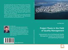 Portada del libro de Project Thesis in the Field of Quality Management