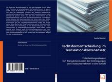 Rechtsformentscheidung im Transaktionskostenansatz的封面