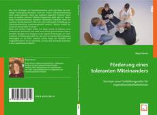 Förderung eines toleranten Miteinanders kitap kapağı