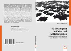 Buchcover von Nachhaltigkeit in Klein- und Mittelbetrieben