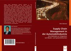 Supply Chain Management in der Automobilindustrie kitap kapağı